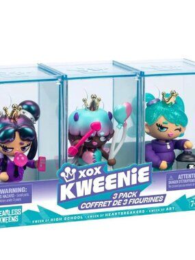 XOX Kweenie Quirky Kweens Fearless 3‑Pack Series Collectibles